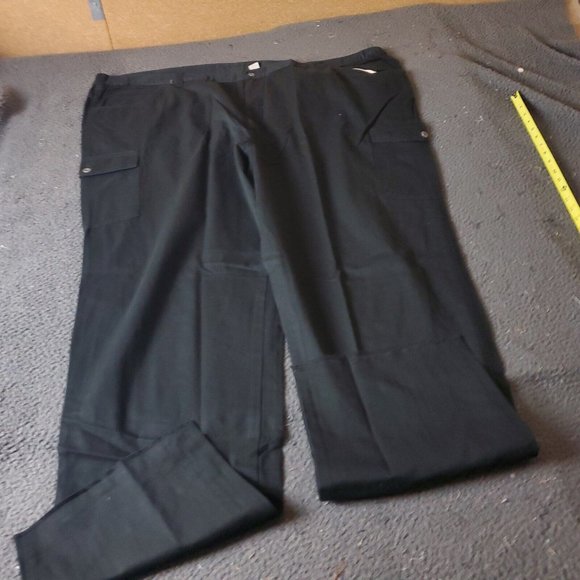 Boulder Creek Trading Cargo Pants Big Tall Mens Size 58 38L Black Cotton Chino K